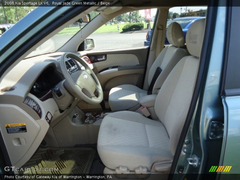 Royal Jade Green Metallic / Beige 2008 Kia Sportage LX V6