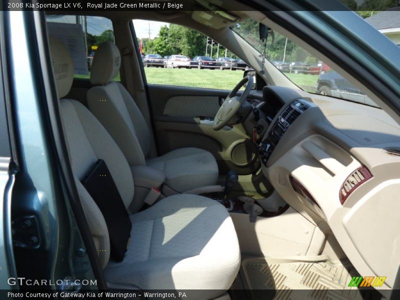 Royal Jade Green Metallic / Beige 2008 Kia Sportage LX V6