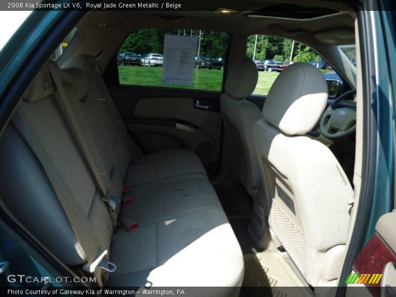 Royal Jade Green Metallic / Beige 2008 Kia Sportage LX V6
