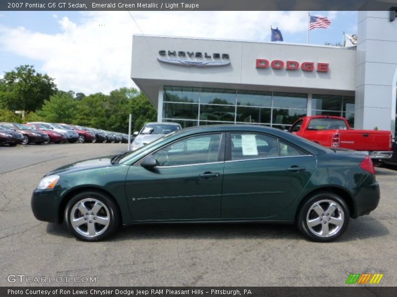 Emerald Green Metallic / Light Taupe 2007 Pontiac G6 GT Sedan