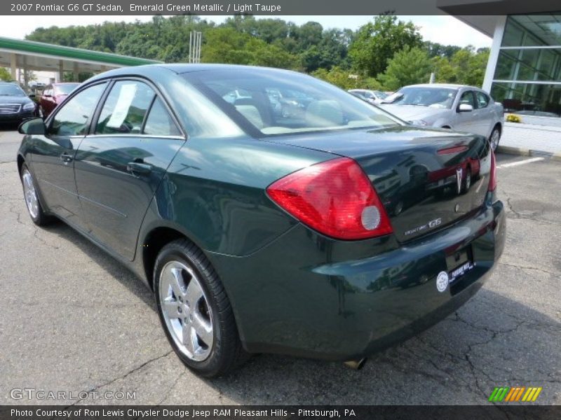 Emerald Green Metallic / Light Taupe 2007 Pontiac G6 GT Sedan