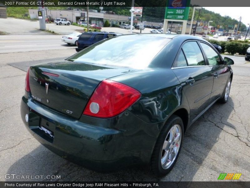 Emerald Green Metallic / Light Taupe 2007 Pontiac G6 GT Sedan