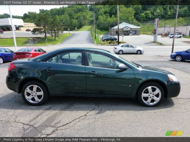 Emerald Green Metallic / Light Taupe 2007 Pontiac G6 GT Sedan