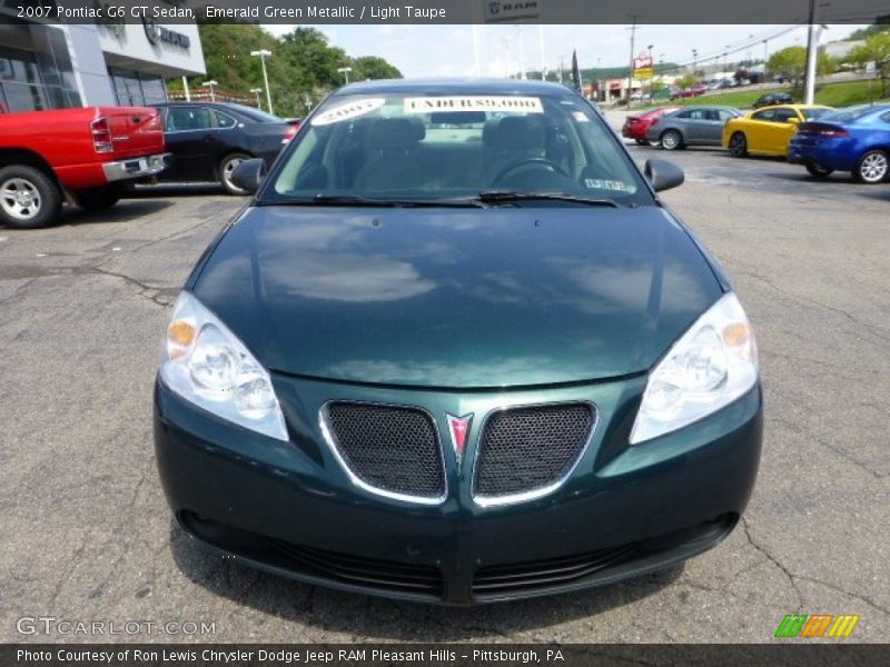 Emerald Green Metallic / Light Taupe 2007 Pontiac G6 GT Sedan