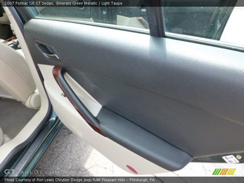 Emerald Green Metallic / Light Taupe 2007 Pontiac G6 GT Sedan
