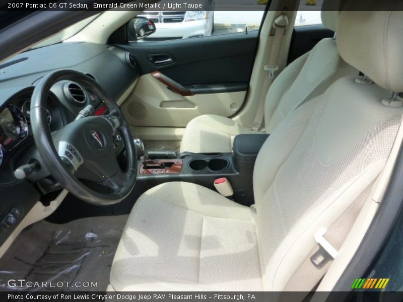 Emerald Green Metallic / Light Taupe 2007 Pontiac G6 GT Sedan