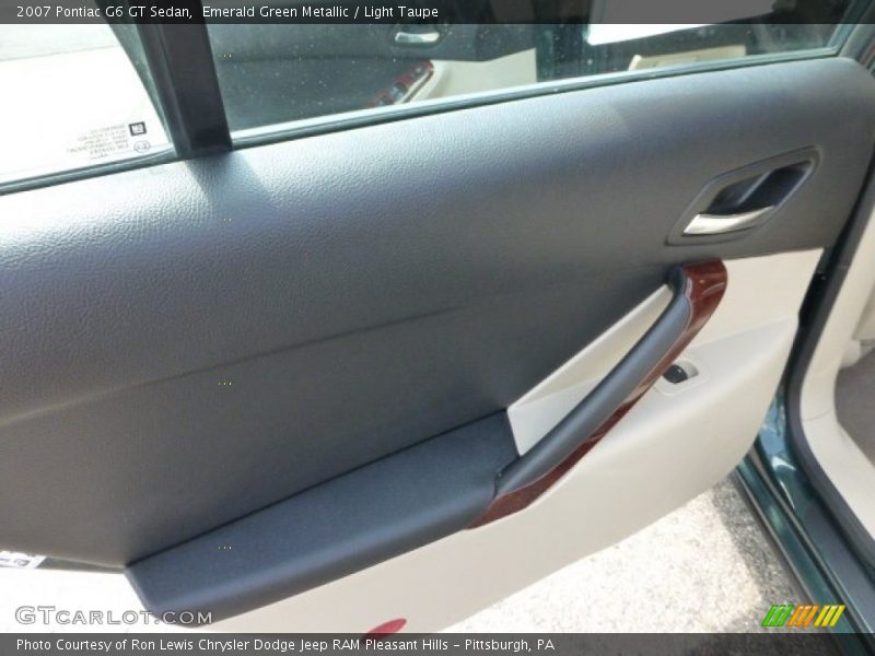 Emerald Green Metallic / Light Taupe 2007 Pontiac G6 GT Sedan