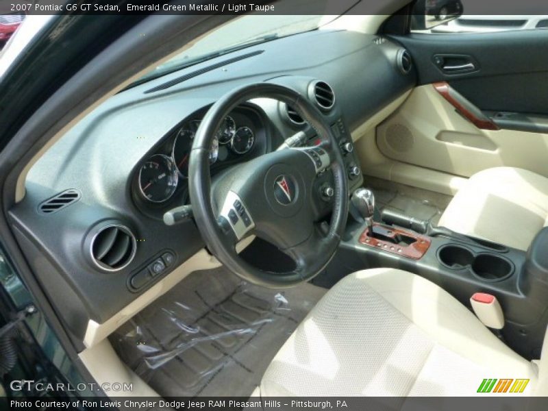Emerald Green Metallic / Light Taupe 2007 Pontiac G6 GT Sedan
