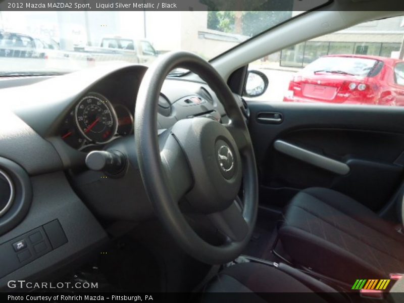 Liquid Silver Metallic / Black 2012 Mazda MAZDA2 Sport