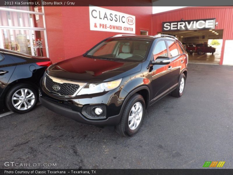 Ebony Black / Gray 2013 Kia Sorento LX