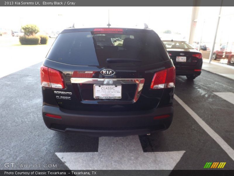 Ebony Black / Gray 2013 Kia Sorento LX