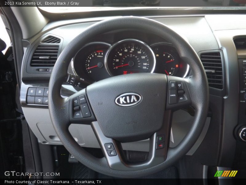 Ebony Black / Gray 2013 Kia Sorento LX