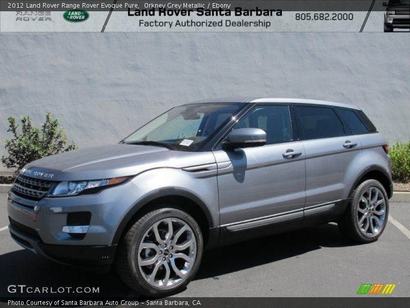 Orkney Grey Metallic / Ebony 2012 Land Rover Range Rover Evoque Pure