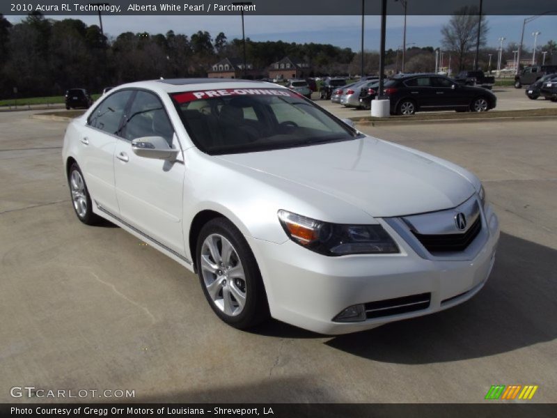 Alberta White Pearl / Parchment 2010 Acura RL Technology