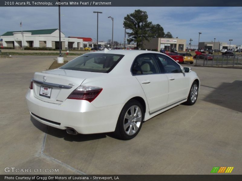 Alberta White Pearl / Parchment 2010 Acura RL Technology