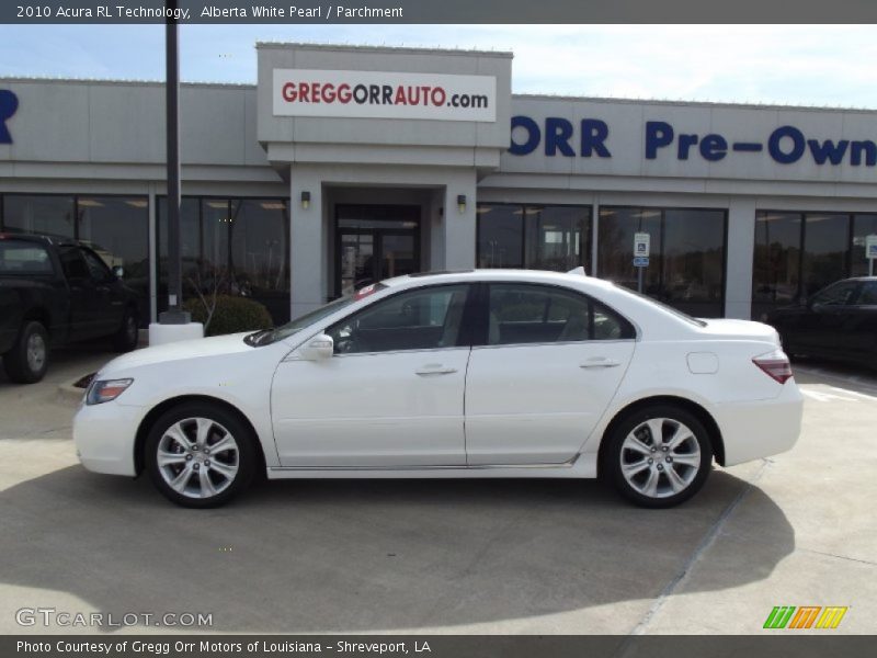 Alberta White Pearl / Parchment 2010 Acura RL Technology