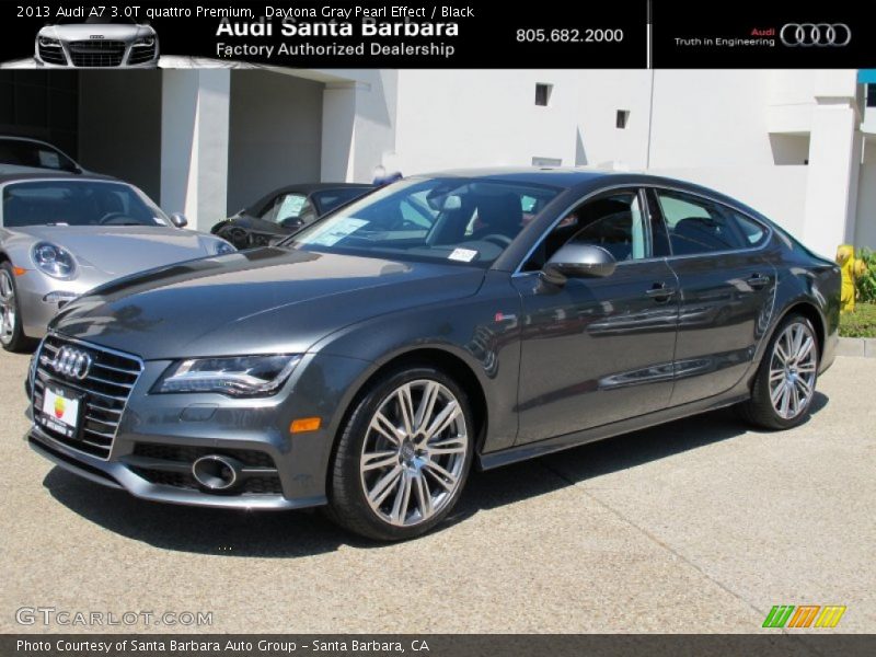 Daytona Gray Pearl Effect / Black 2013 Audi A7 3.0T quattro Premium