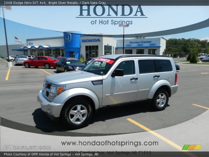 Bright Silver Metallic / Dark Slate Gray 2008 Dodge Nitro SXT 4x4