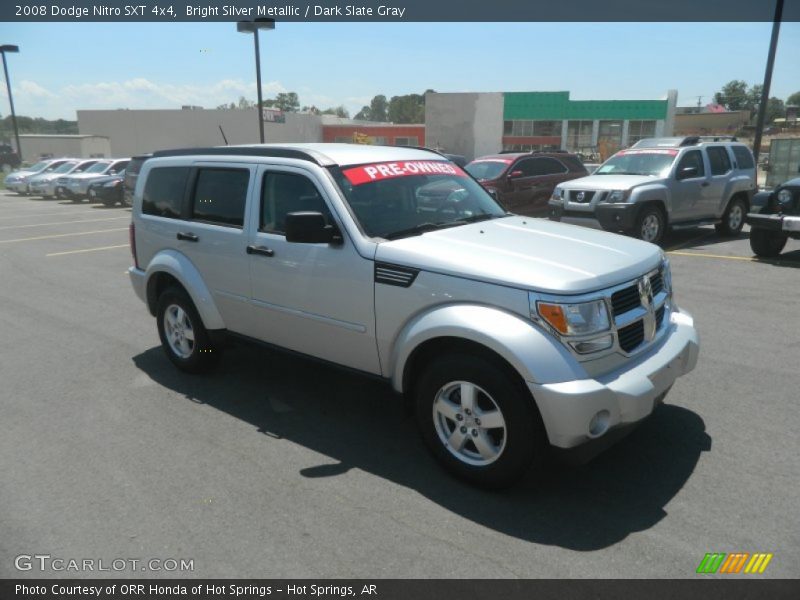 Bright Silver Metallic / Dark Slate Gray 2008 Dodge Nitro SXT 4x4