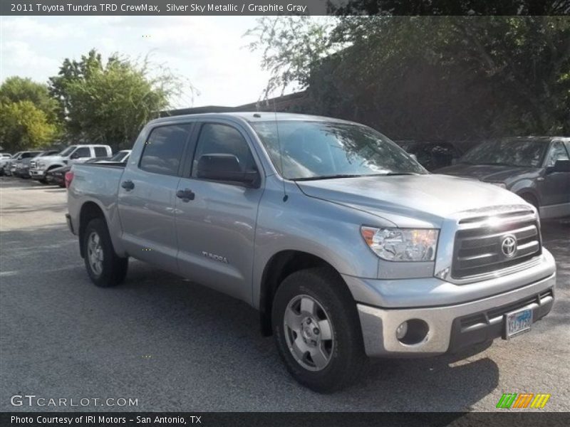 Silver Sky Metallic / Graphite Gray 2011 Toyota Tundra TRD CrewMax