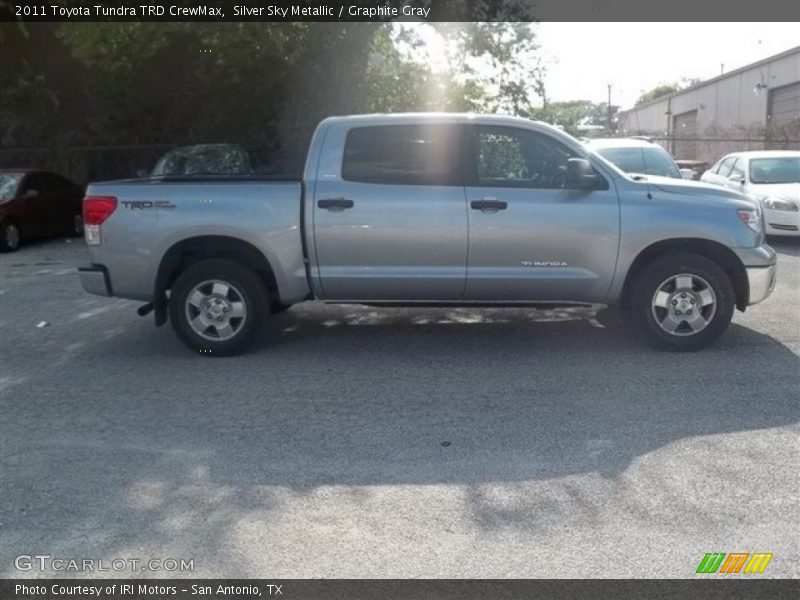 Silver Sky Metallic / Graphite Gray 2011 Toyota Tundra TRD CrewMax
