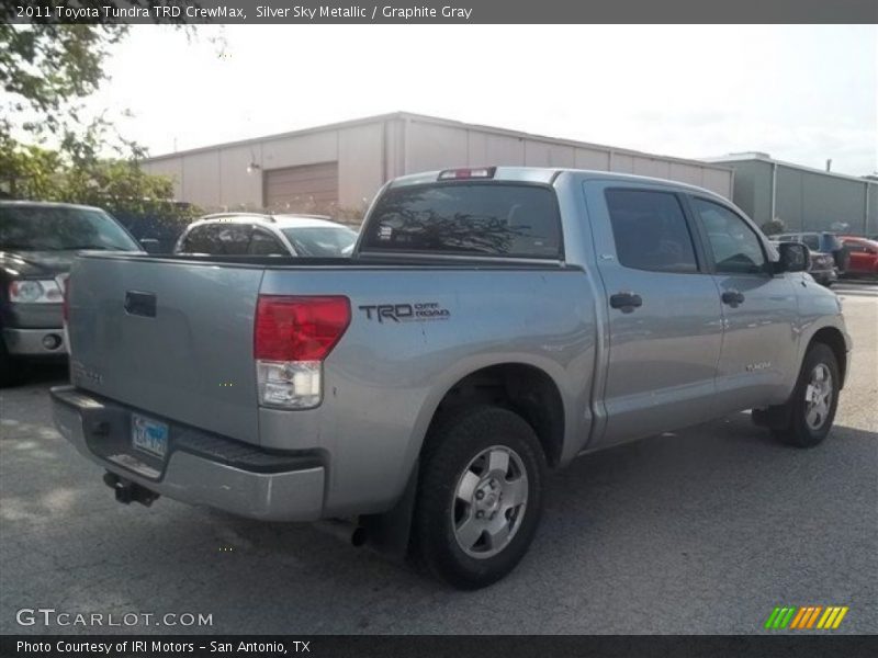 Silver Sky Metallic / Graphite Gray 2011 Toyota Tundra TRD CrewMax