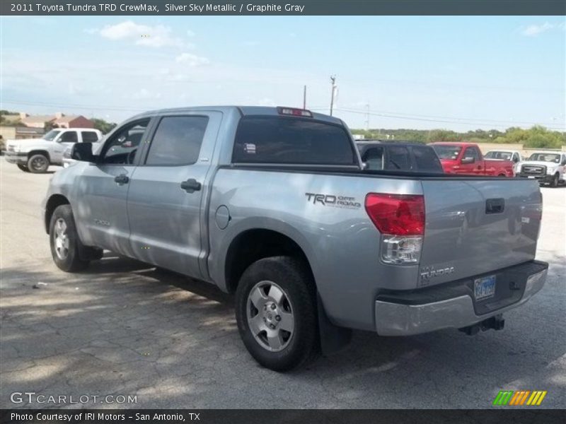 Silver Sky Metallic / Graphite Gray 2011 Toyota Tundra TRD CrewMax