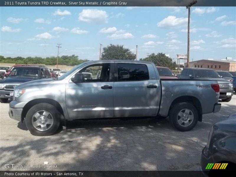 Silver Sky Metallic / Graphite Gray 2011 Toyota Tundra TRD CrewMax
