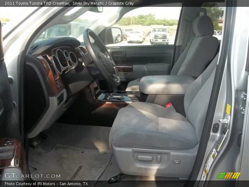 Silver Sky Metallic / Graphite Gray 2011 Toyota Tundra TRD CrewMax
