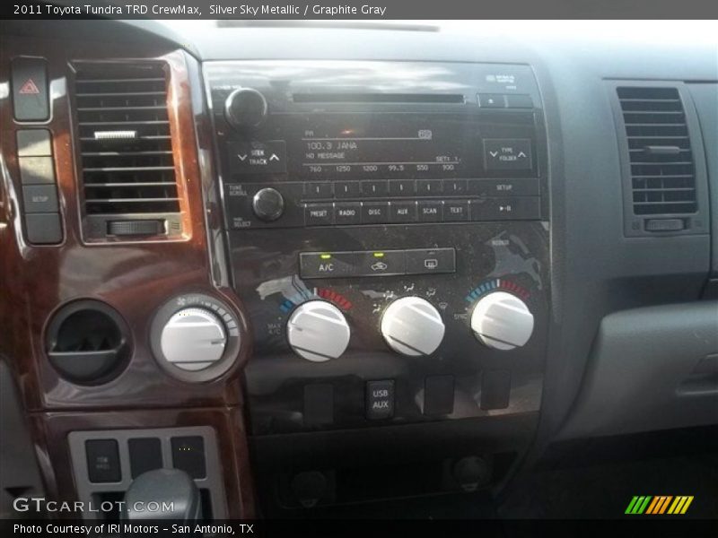 Silver Sky Metallic / Graphite Gray 2011 Toyota Tundra TRD CrewMax