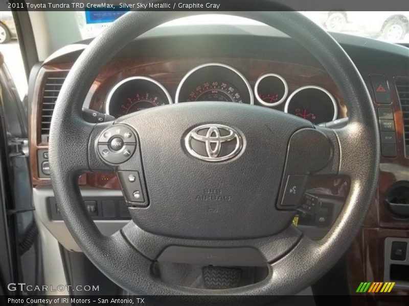 Silver Sky Metallic / Graphite Gray 2011 Toyota Tundra TRD CrewMax