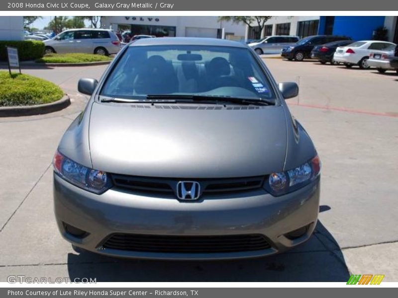 Galaxy Gray Metallic / Gray 2008 Honda Civic LX Coupe