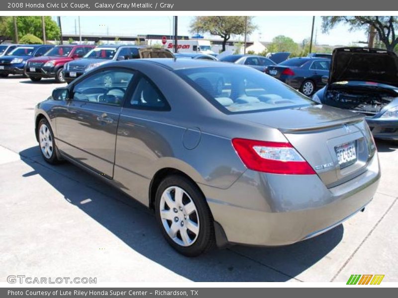 Galaxy Gray Metallic / Gray 2008 Honda Civic LX Coupe