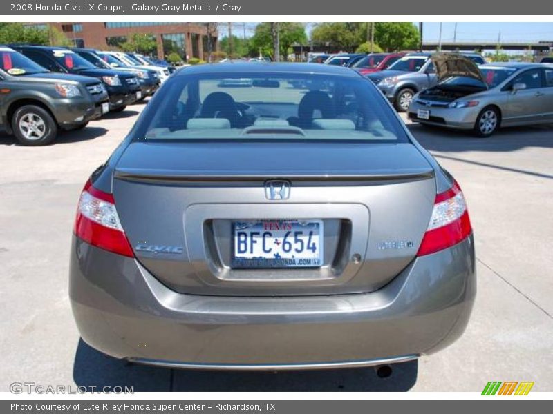 Galaxy Gray Metallic / Gray 2008 Honda Civic LX Coupe
