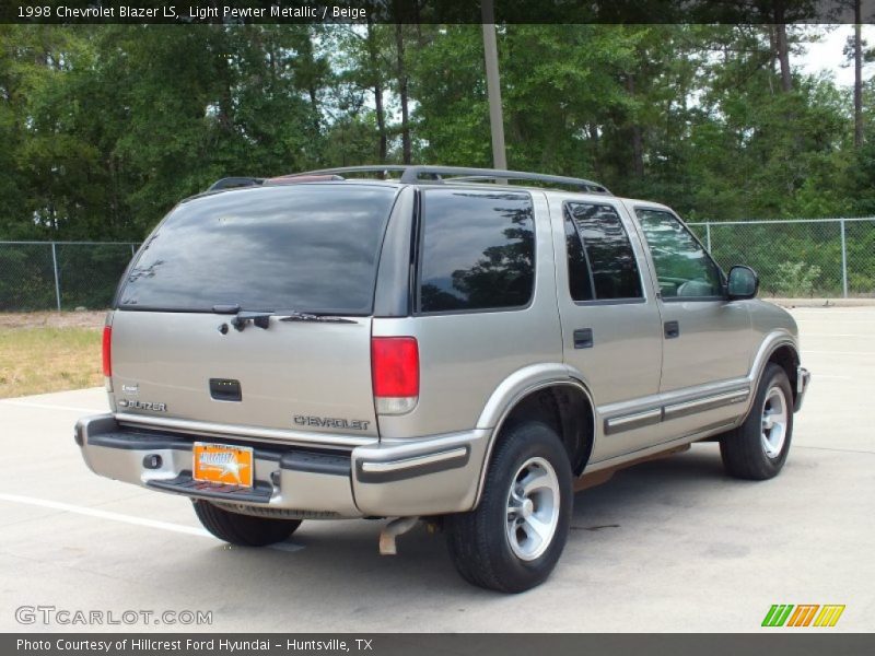Light Pewter Metallic / Beige 1998 Chevrolet Blazer LS