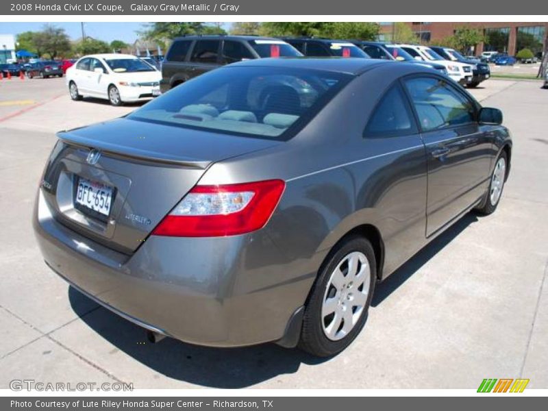 Galaxy Gray Metallic / Gray 2008 Honda Civic LX Coupe