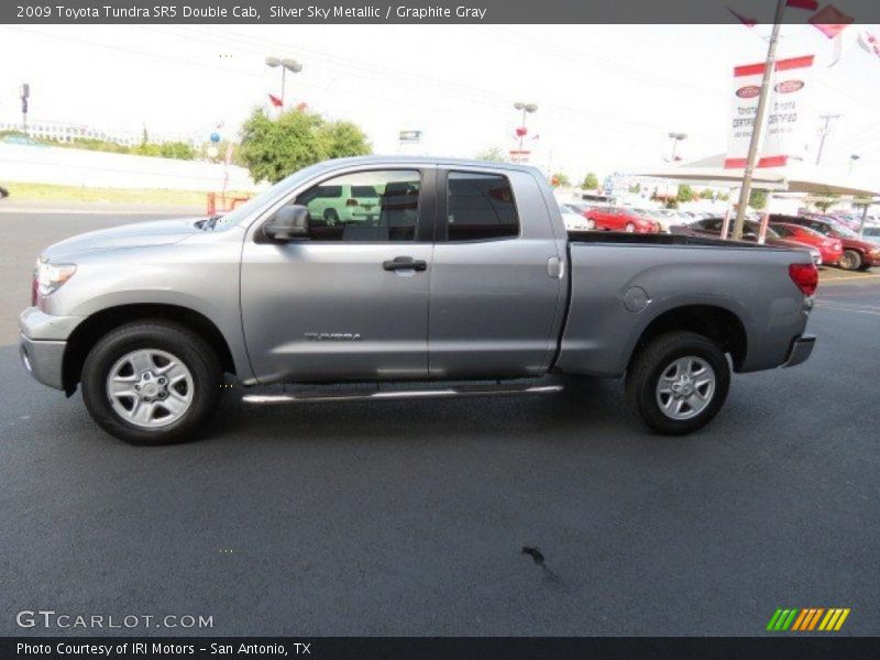 Silver Sky Metallic / Graphite Gray 2009 Toyota Tundra SR5 Double Cab