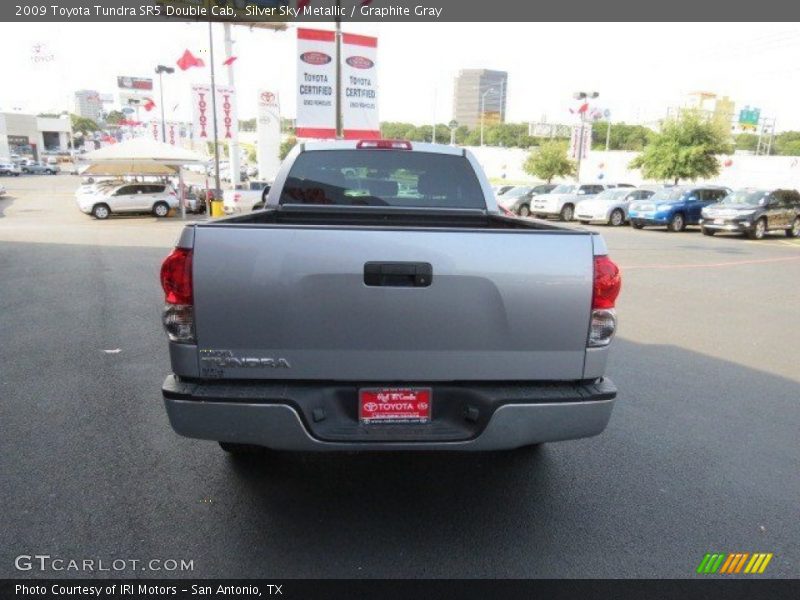 Silver Sky Metallic / Graphite Gray 2009 Toyota Tundra SR5 Double Cab