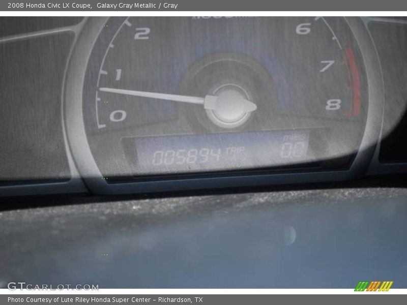 Galaxy Gray Metallic / Gray 2008 Honda Civic LX Coupe
