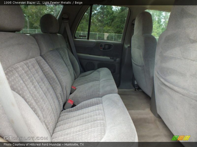 Light Pewter Metallic / Beige 1998 Chevrolet Blazer LS
