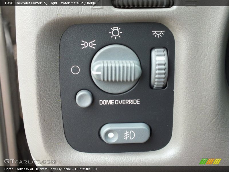 Controls of 1998 Blazer LS