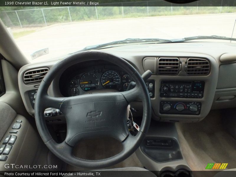 Light Pewter Metallic / Beige 1998 Chevrolet Blazer LS