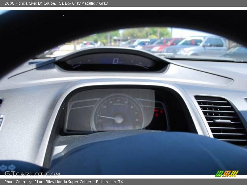 Galaxy Gray Metallic / Gray 2008 Honda Civic LX Coupe