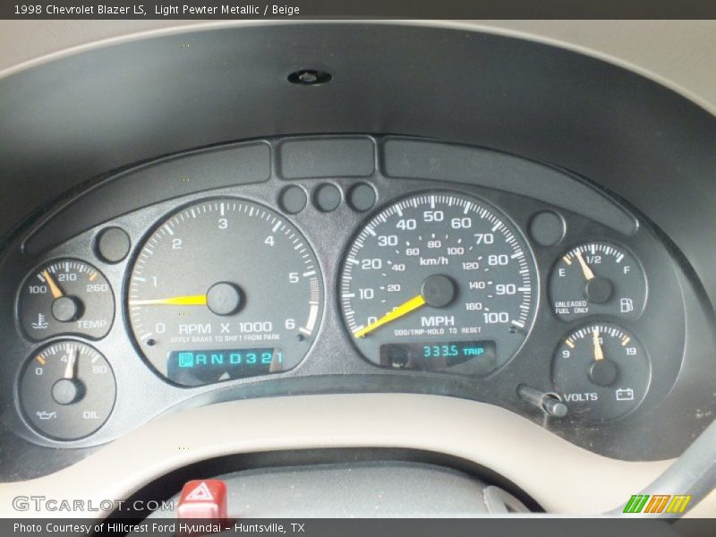  1998 Blazer LS LS Gauges