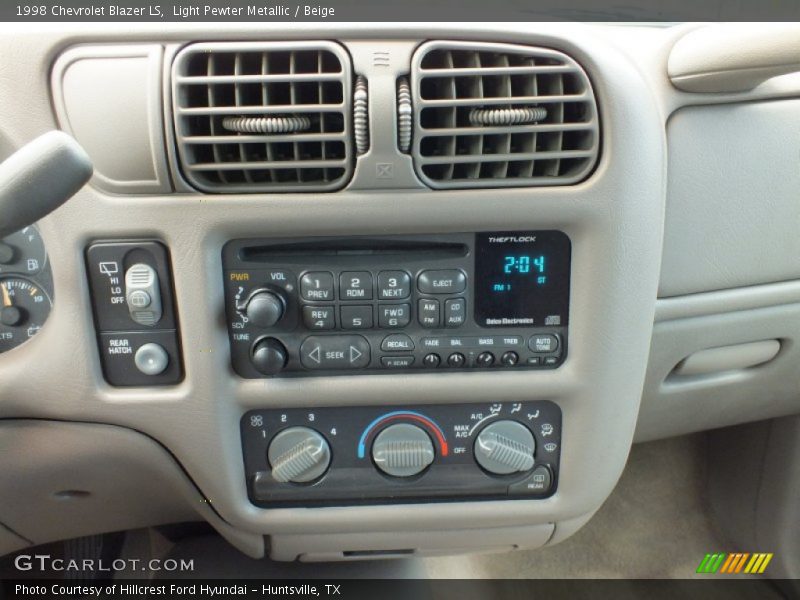 Controls of 1998 Blazer LS