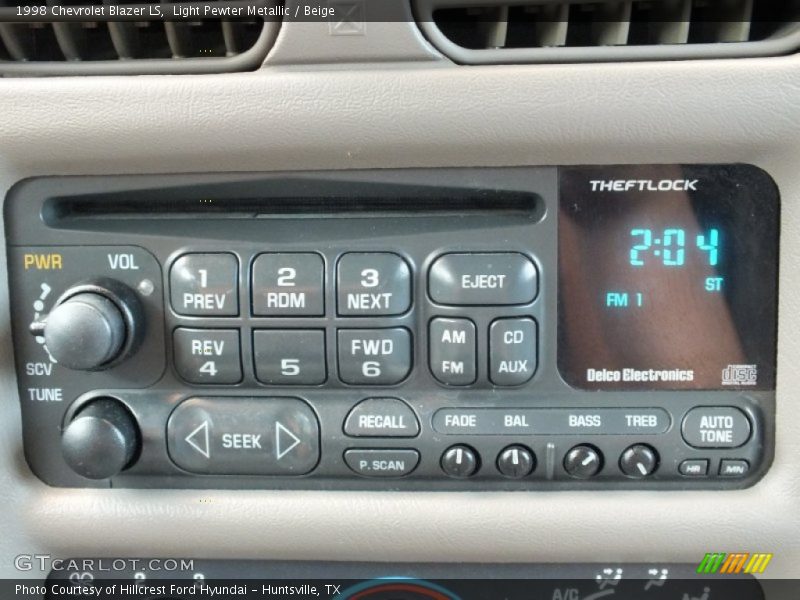 Audio System of 1998 Blazer LS