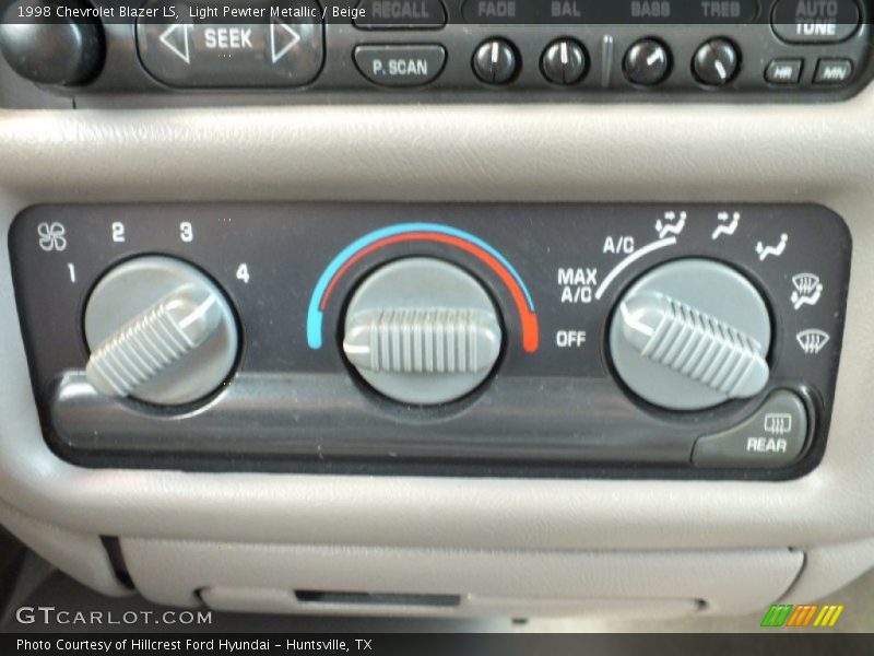 Controls of 1998 Blazer LS