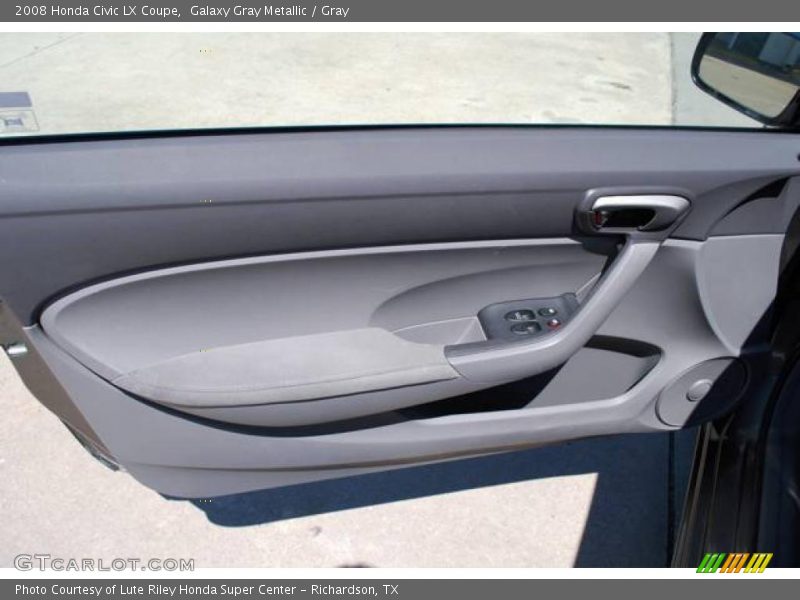 Galaxy Gray Metallic / Gray 2008 Honda Civic LX Coupe