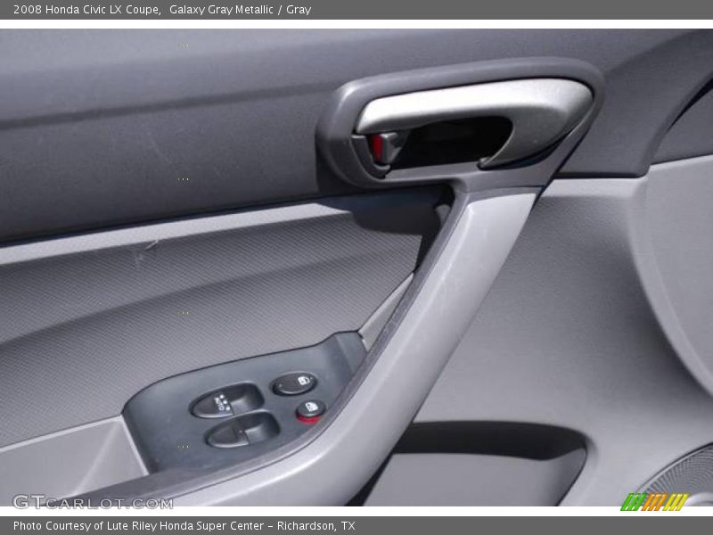 Galaxy Gray Metallic / Gray 2008 Honda Civic LX Coupe