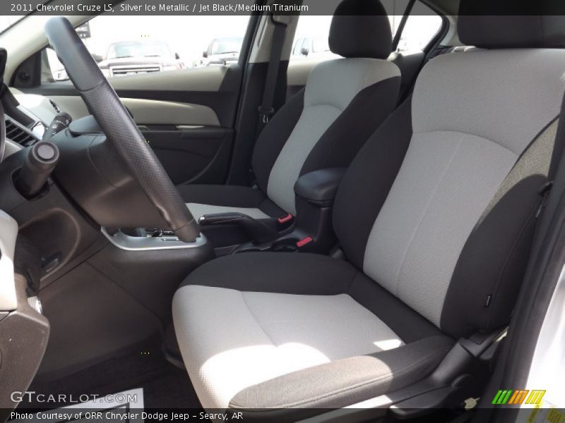 Silver Ice Metallic / Jet Black/Medium Titanium 2011 Chevrolet Cruze LS